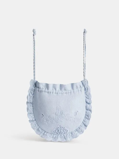 Embroidered small clutch