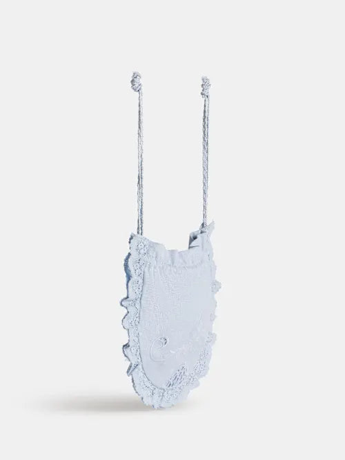 Embroidered small clutch
