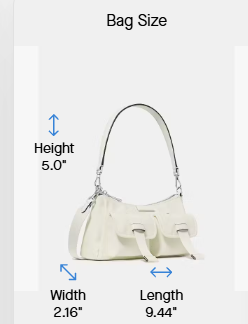 Nylon utility-style crossbody bag